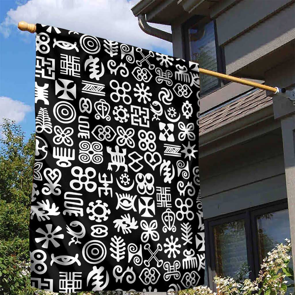 African Adinkra Garden Flag - Mixed Pattern Symbols DT02
