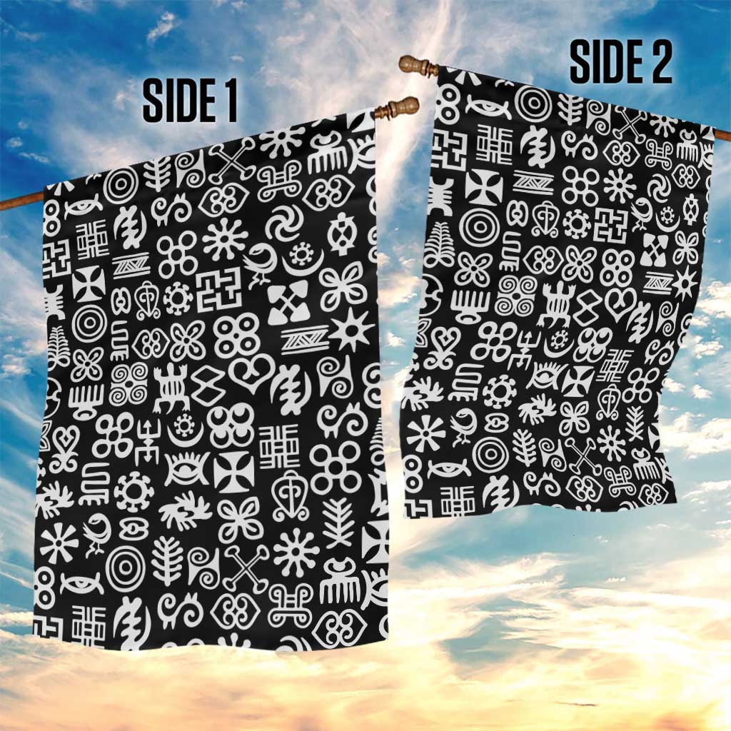 African Adinkra Garden Flag - Mixed Pattern Symbols DT02