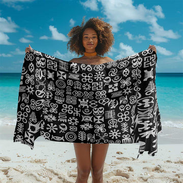 African Adinkra Sarong - Mixed Pattern Symbols DT02