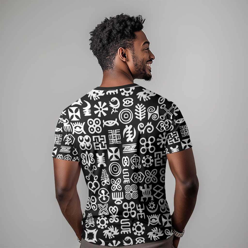 African Adinkra T shirt - Mixed Pattern Symbols DT02