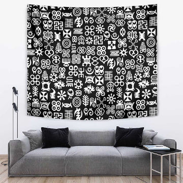 African Adinkra Tapestry - Mixed Pattern Symbols DT02