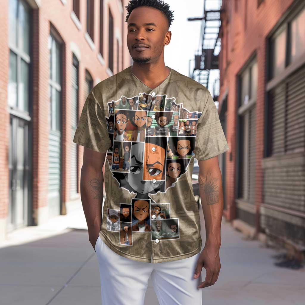 Honoring Huey Freeman - African American Baseball Jersey DT02