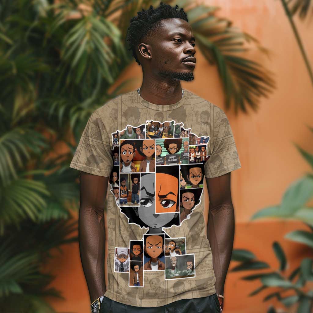 Honoring Huey Freeman - African American T shirt DT02