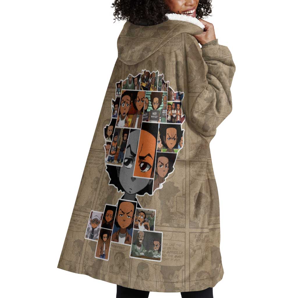 Honoring Huey Freeman - African American Wearable Blanket Hoodie DT02