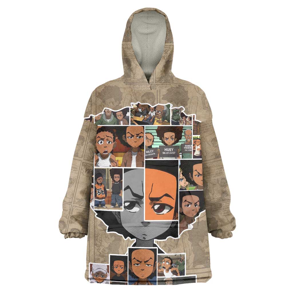 Honoring Huey Freeman - African American Wearable Blanket Hoodie DT02