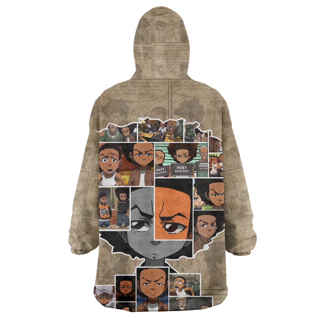 Honoring Huey Freeman - African American Wearable Blanket Hoodie DT02