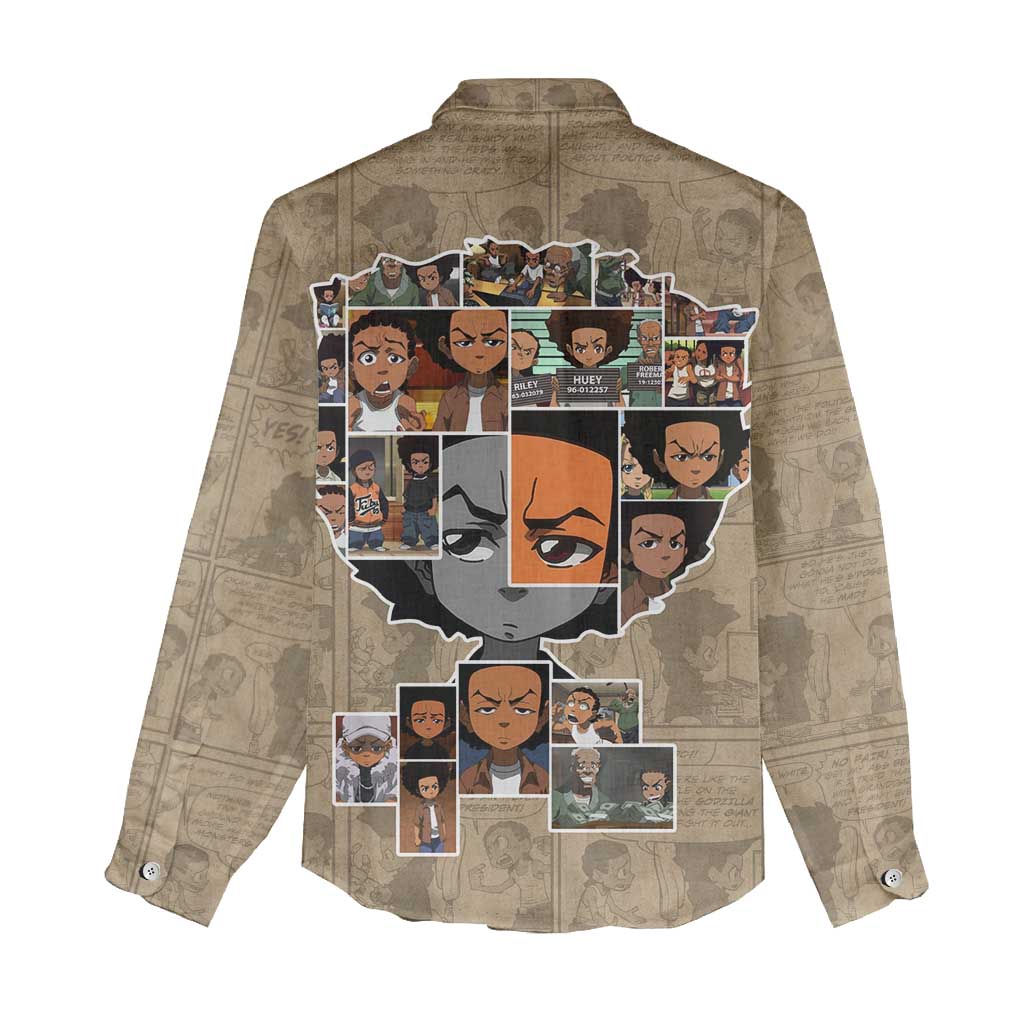 Honoring Huey Freeman - African American Women Casual Shirt DT02