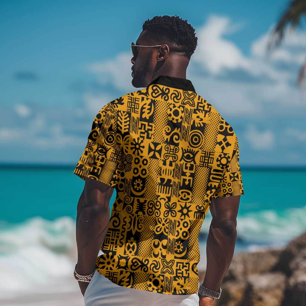 West African Yellow Art - Adinkra Culture Hawaiian Shirt DT02