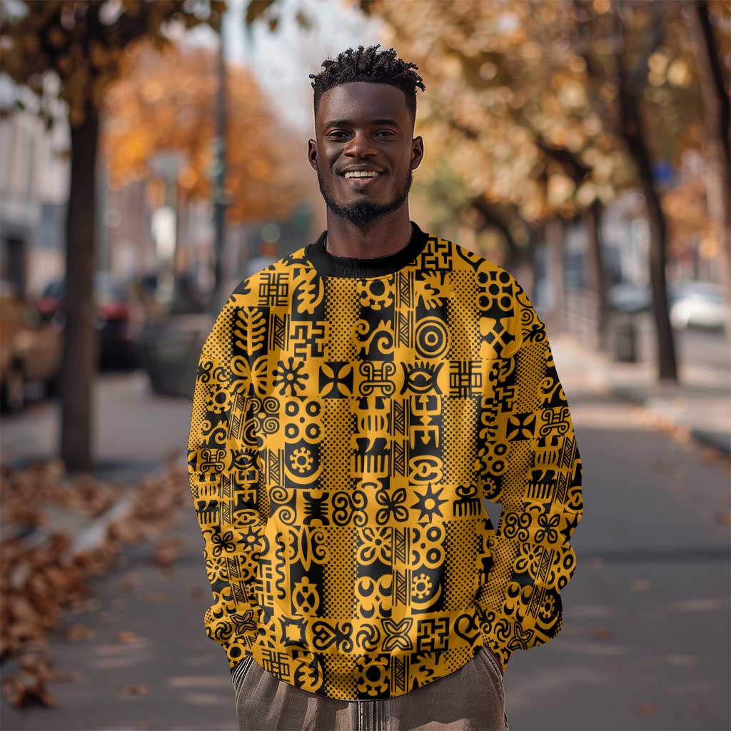 West African Yellow Art - Adinkra Culture Sweatshirt DT02