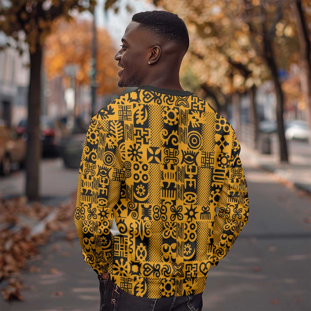 West African Yellow Art - Adinkra Culture Sweatshirt DT02