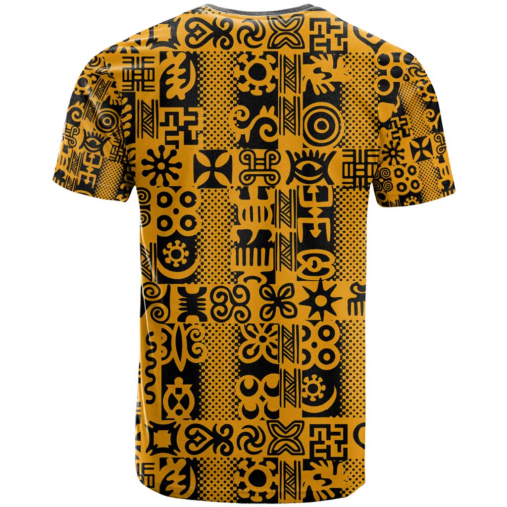 West African Yellow Art - Adinkra Culture T shirt DT02