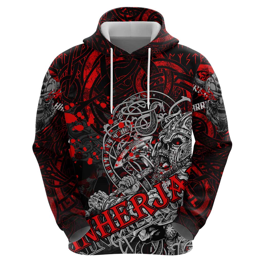 Einherjar Valhalla Hoodie Viking Warrior Rage Style DT02