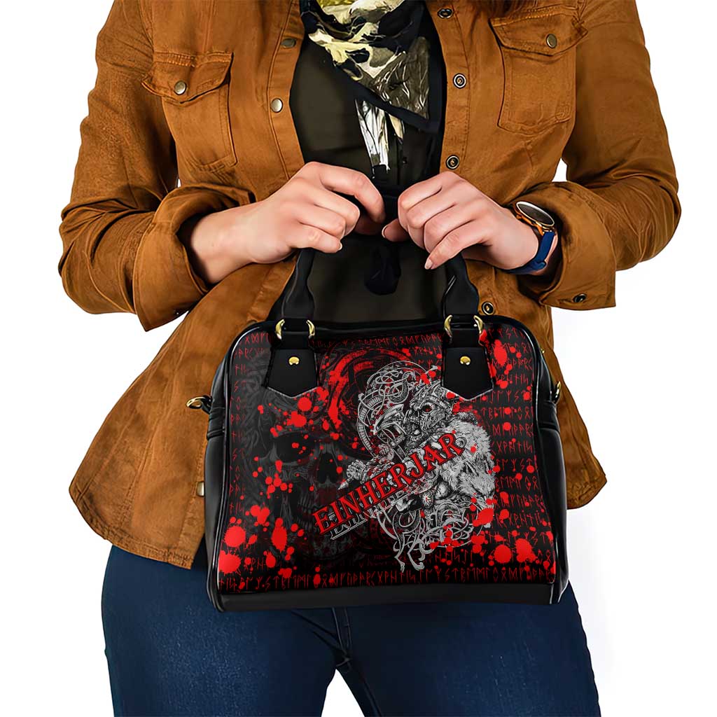 Einherjar Valhalla Shoulder Handbag Viking Warrior Rage Style DT02