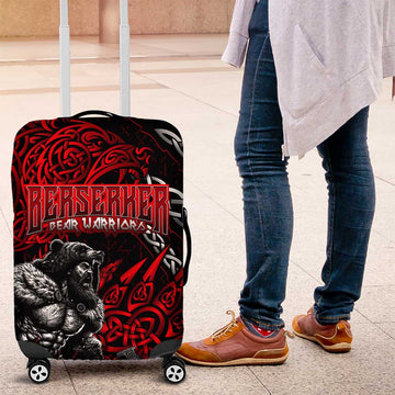Berserker Bear Warrior Viking Luggage Cover Tribal Strength and Runic Blood DT02