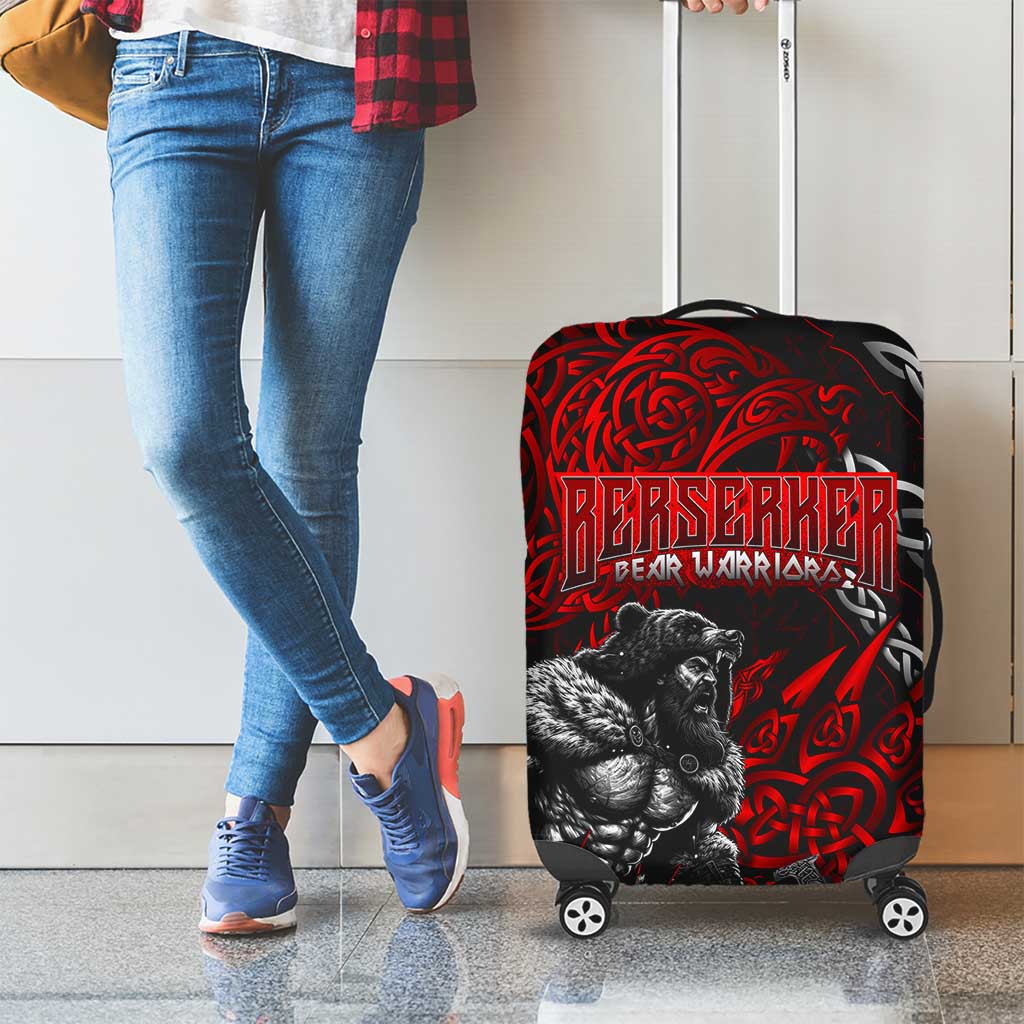 Berserker Bear Warrior Viking Luggage Cover Tribal Strength and Runic Blood DT02