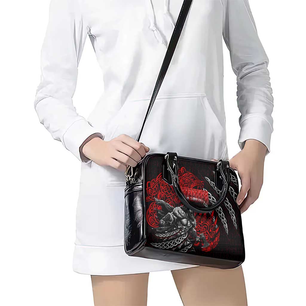 Berserker Bear Warrior Viking Shoulder Handbag Tribal Strength and Runic Blood DT02