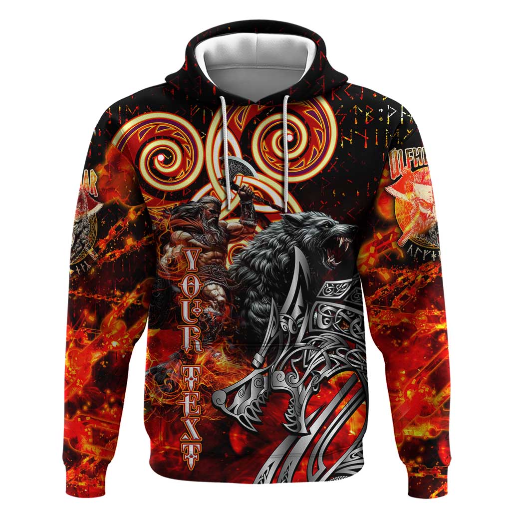 Ulfhednar Wofl Warrior Viking Hoodie Runes Norse Mythology Fire DT02