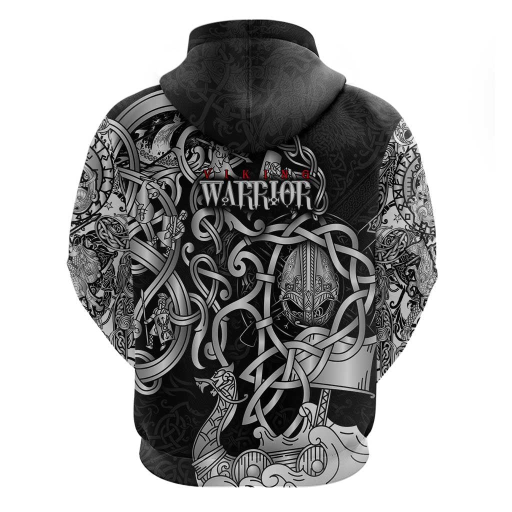 Viking Warrior Hoodie Tales Entwined in Nordic Knotwork DT02