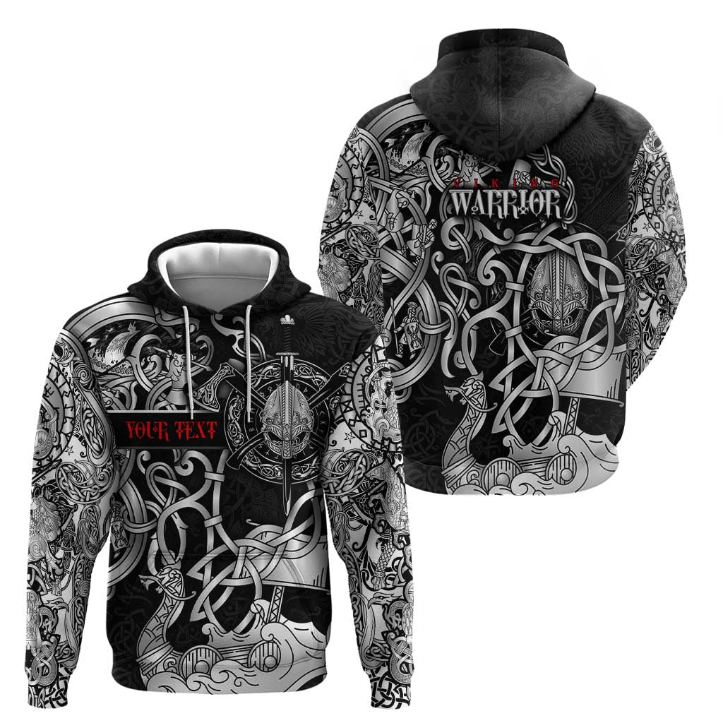 Viking Warrior Hoodie Tales Entwined in Nordic Knotwork DT02