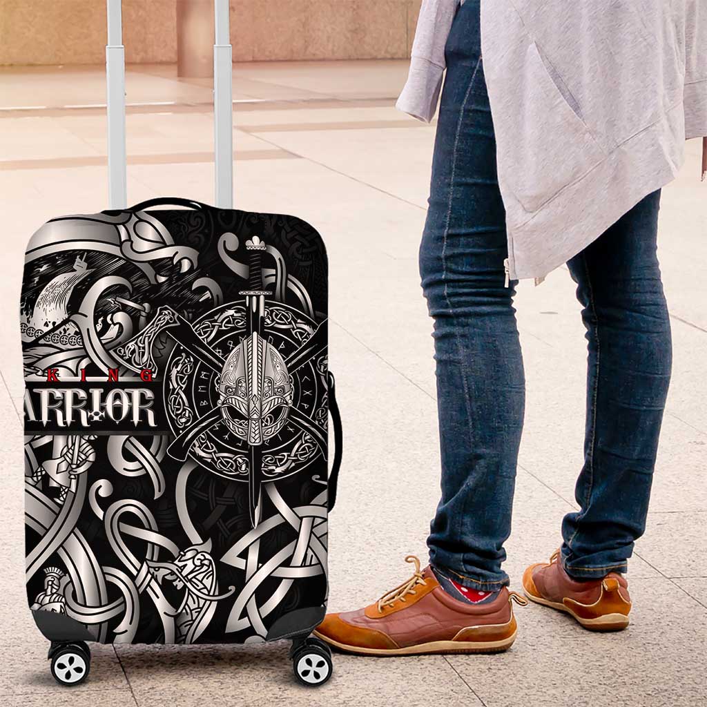 Viking Warrior Luggage Cover Tales Entwined in Nordic Knotwork DT02
