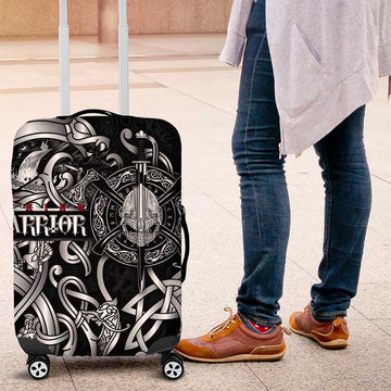 Viking Warrior Luggage Cover Tales Entwined in Nordic Knotwork DT02