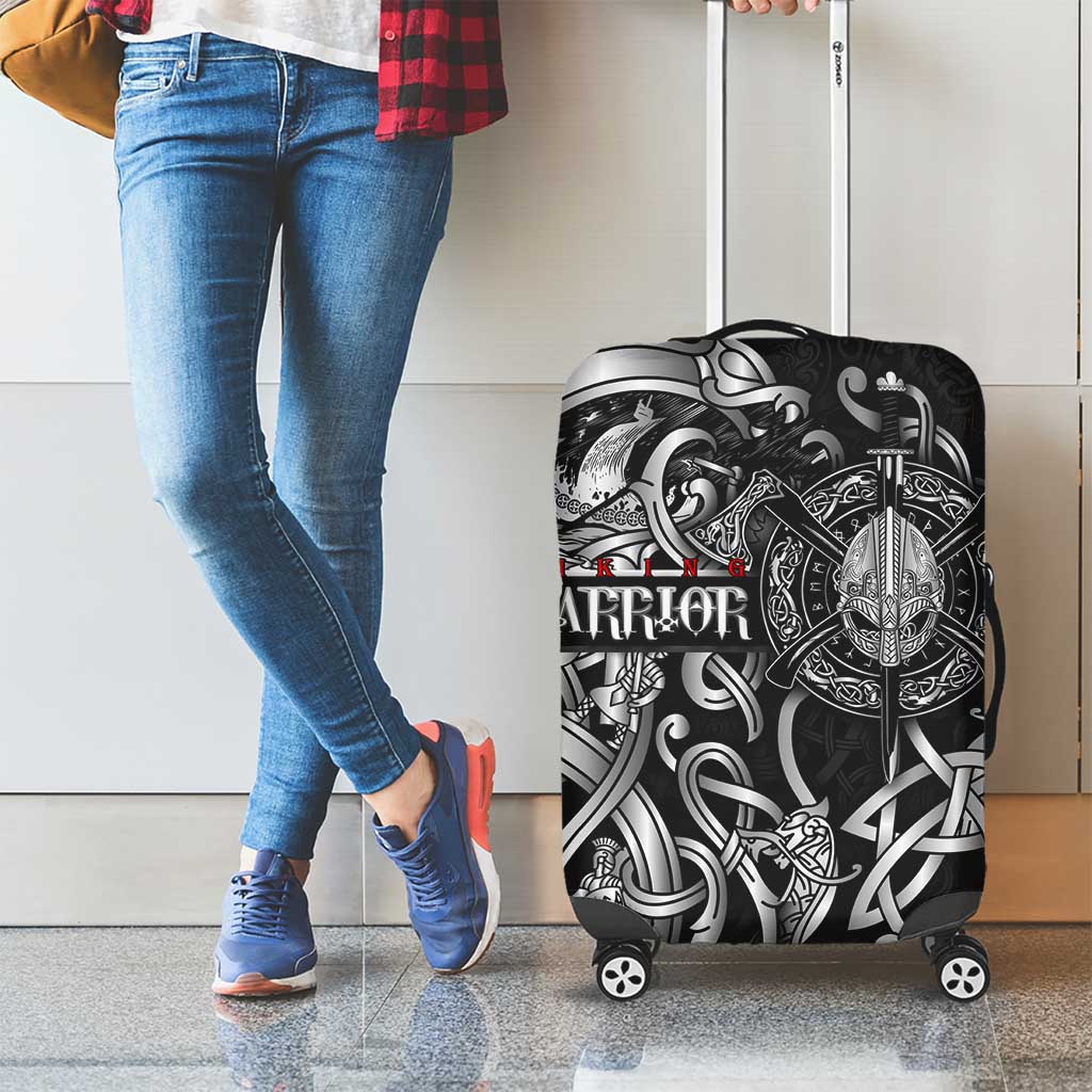 Viking Warrior Luggage Cover Tales Entwined in Nordic Knotwork DT02