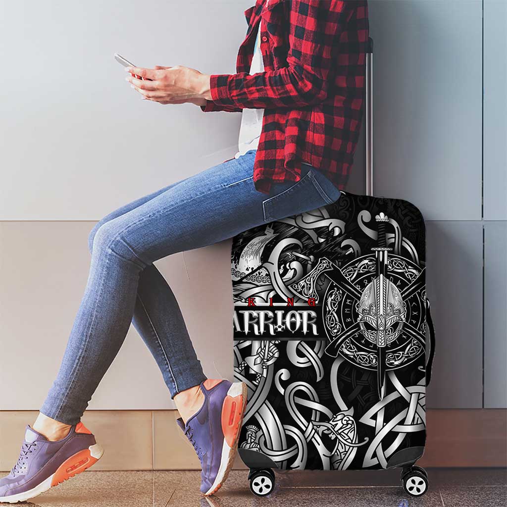 Viking Warrior Luggage Cover Tales Entwined in Nordic Knotwork DT02