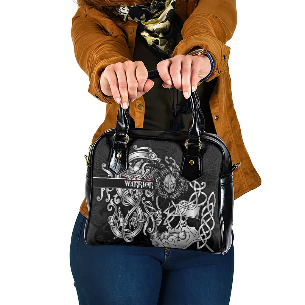 Viking Warrior Shoulder Handbag Tales Entwined in Nordic Knotwork DT02