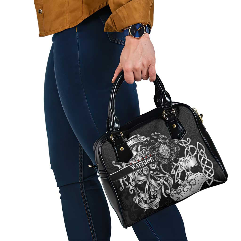 Viking Warrior Shoulder Handbag Tales Entwined in Nordic Knotwork DT02