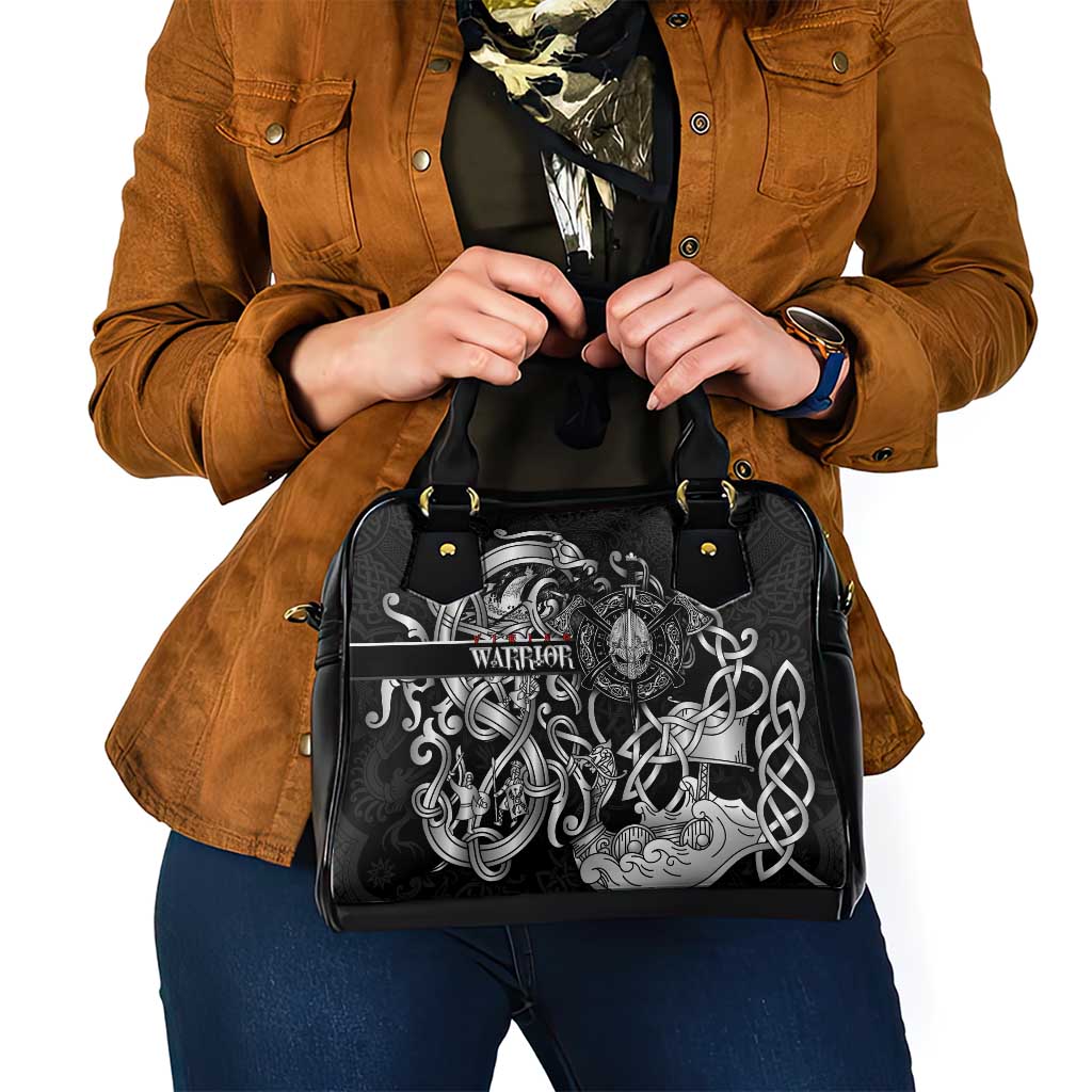 Viking Warrior Shoulder Handbag Tales Entwined in Nordic Knotwork DT02