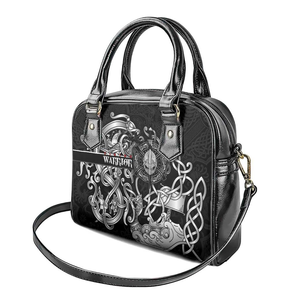 Viking Warrior Shoulder Handbag Tales Entwined in Nordic Knotwork DT02