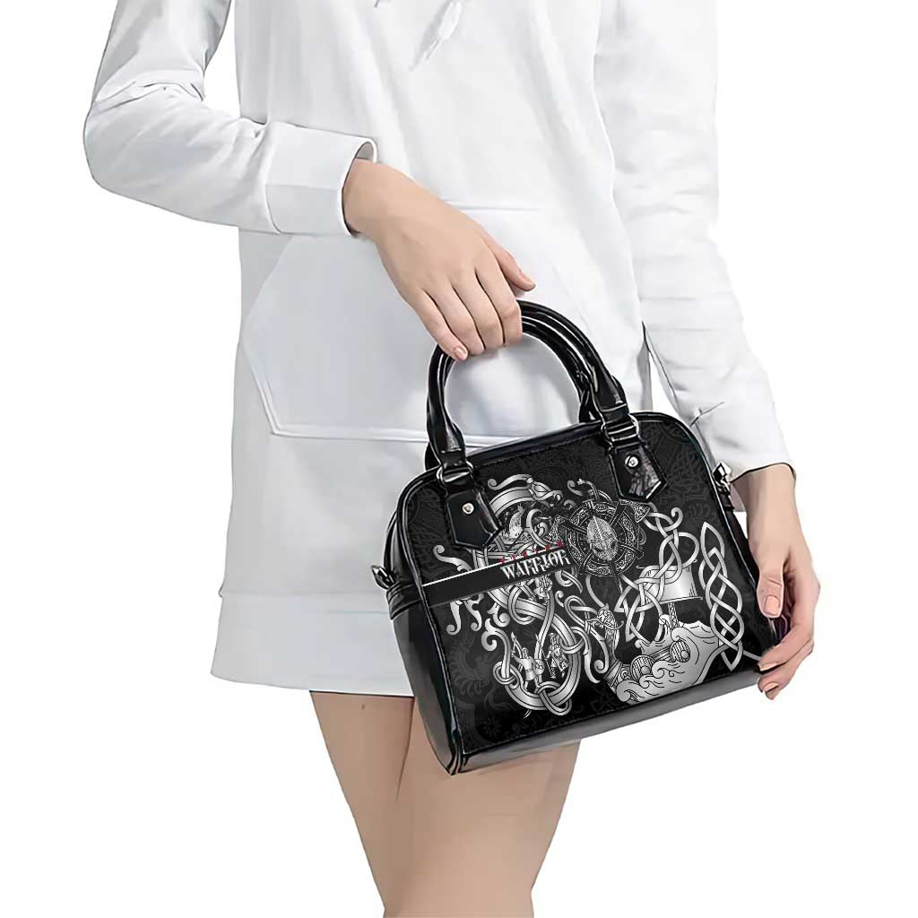 Viking Warrior Shoulder Handbag Tales Entwined in Nordic Knotwork DT02