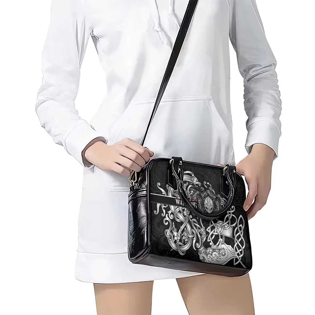 Viking Warrior Shoulder Handbag Tales Entwined in Nordic Knotwork DT02
