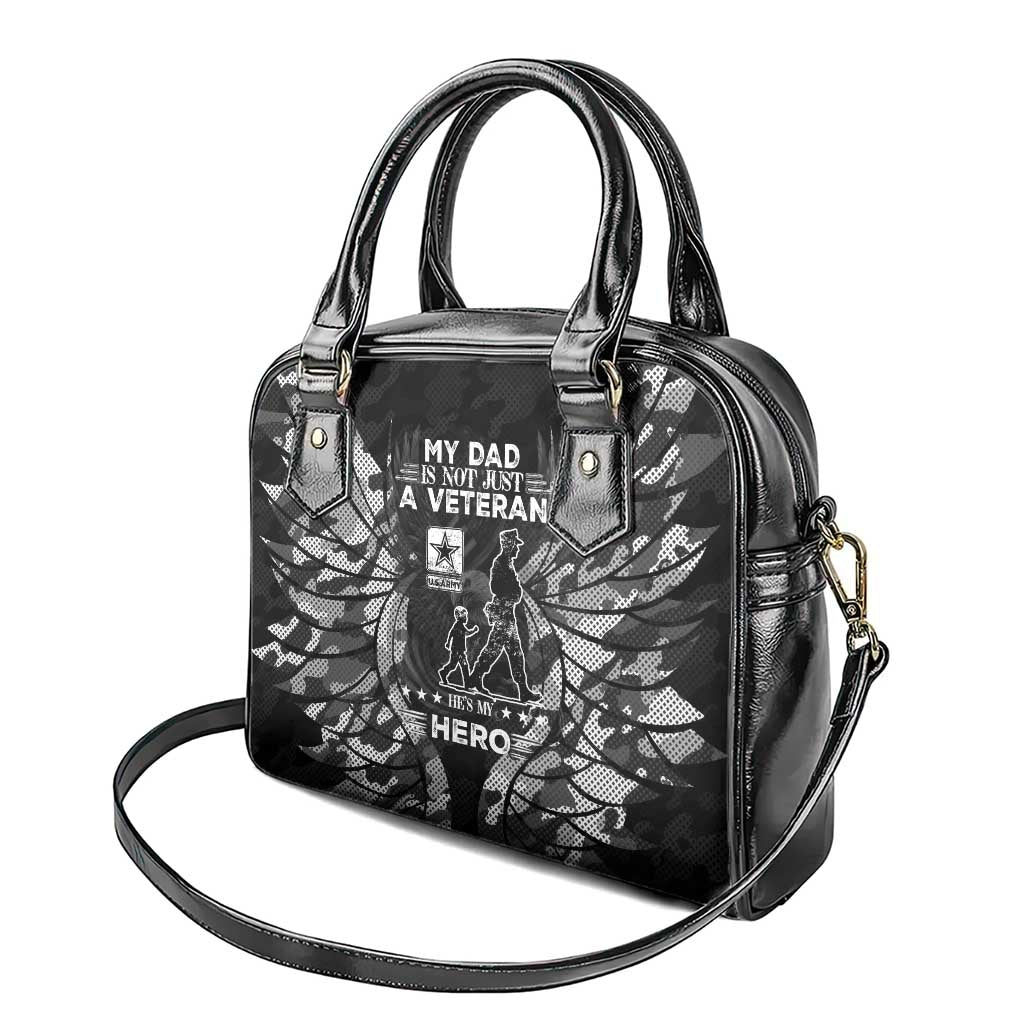Veteran Fathers Day Shoulder Handbag My Dad is Not Just a Veteran, He's My Hero DT02