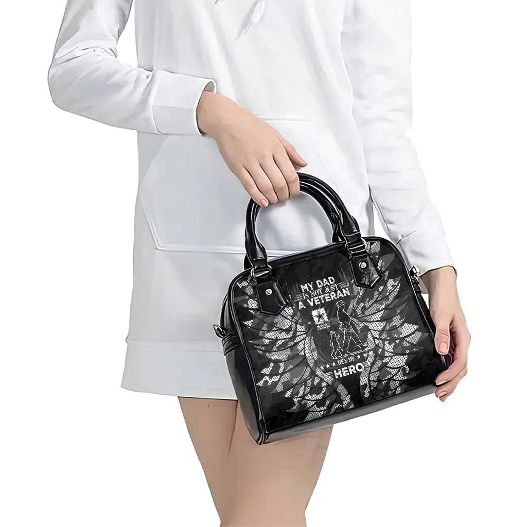 Veteran Fathers Day Shoulder Handbag My Dad is Not Just a Veteran, He's My Hero DT02