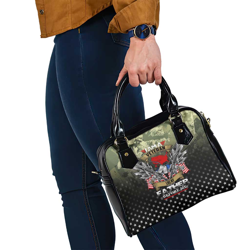Veteran Dad Shoulder Handbag I Am a Veteran Like My Father Before Me DT02