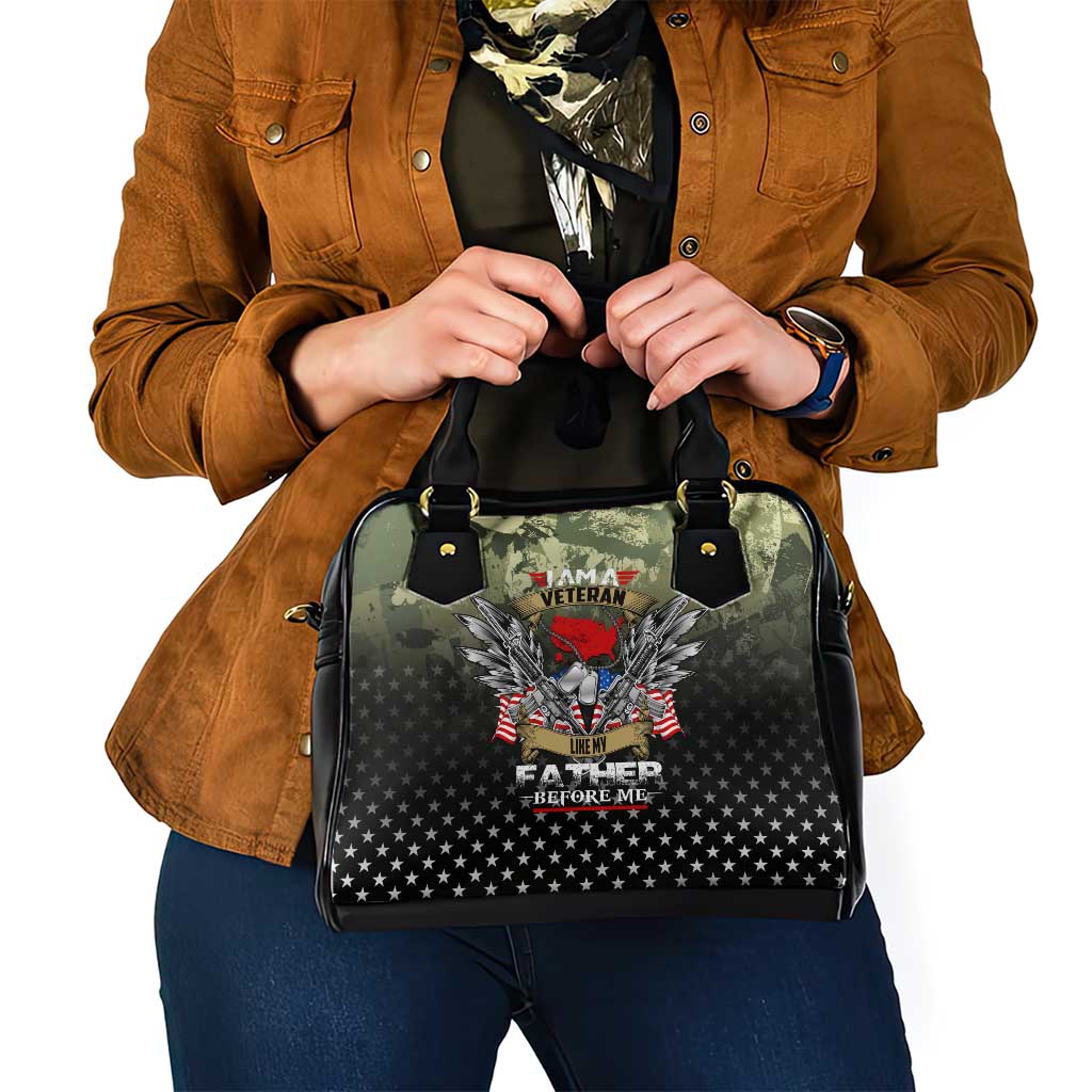 Veteran Dad Shoulder Handbag I Am a Veteran Like My Father Before Me DT02