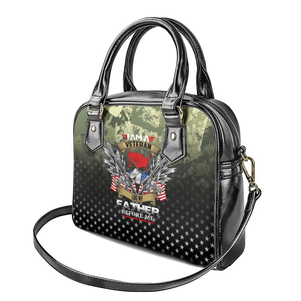 Veteran Dad Shoulder Handbag I Am a Veteran Like My Father Before Me DT02