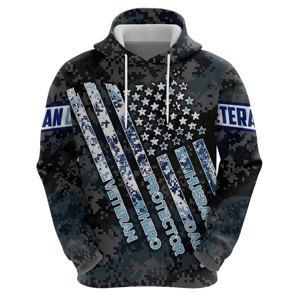 Veteran Hero Protector Husband Daddy Hoodie Veteran Fathers Day DT02