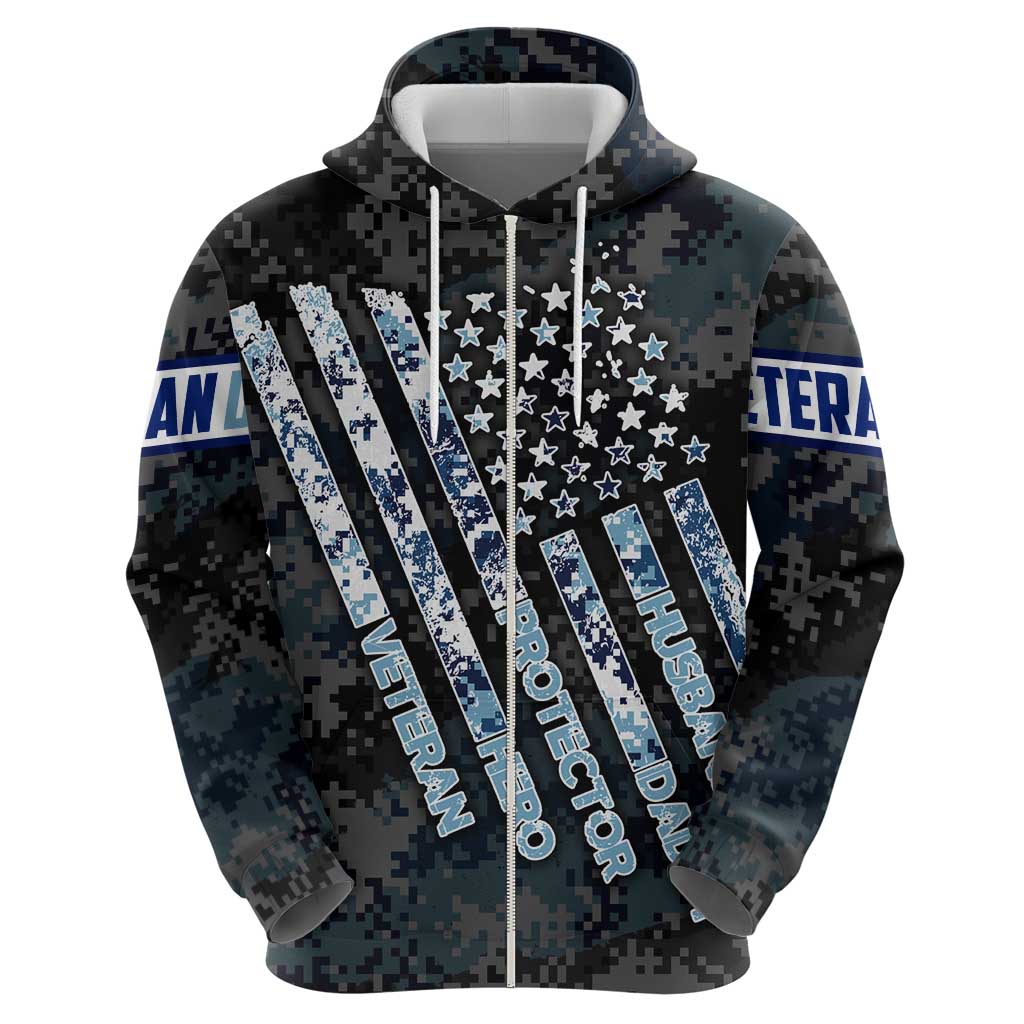 Veteran Hero Protector Husband Daddy Hoodie Veteran Fathers Day DT02