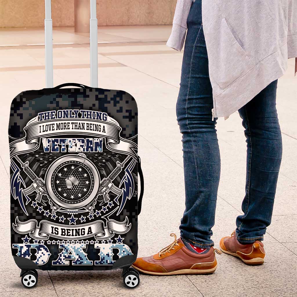 Veteran Hero Protector Husband Daddy Luggage Cover Veteran Fathers Day DT02