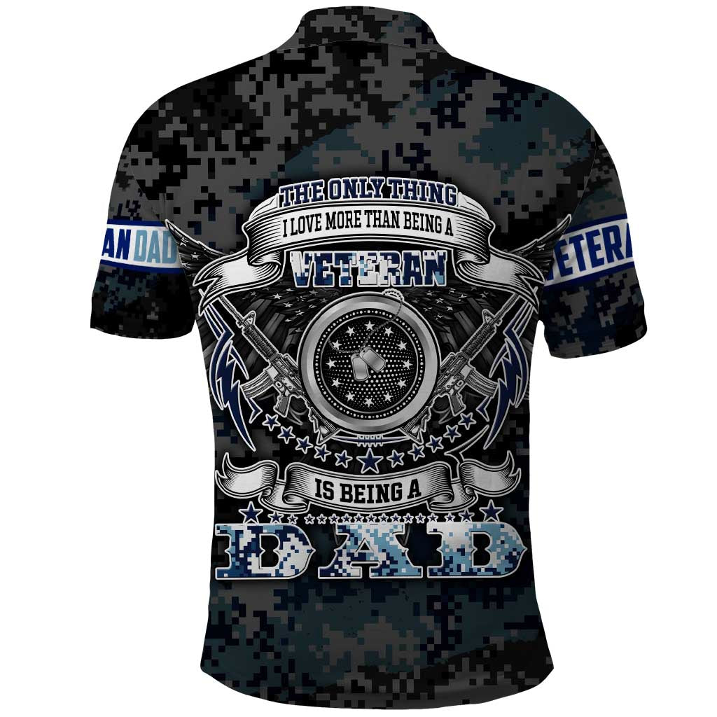 Veteran Hero Protector Husband Daddy Polo Shirt Veteran Fathers Day DT02