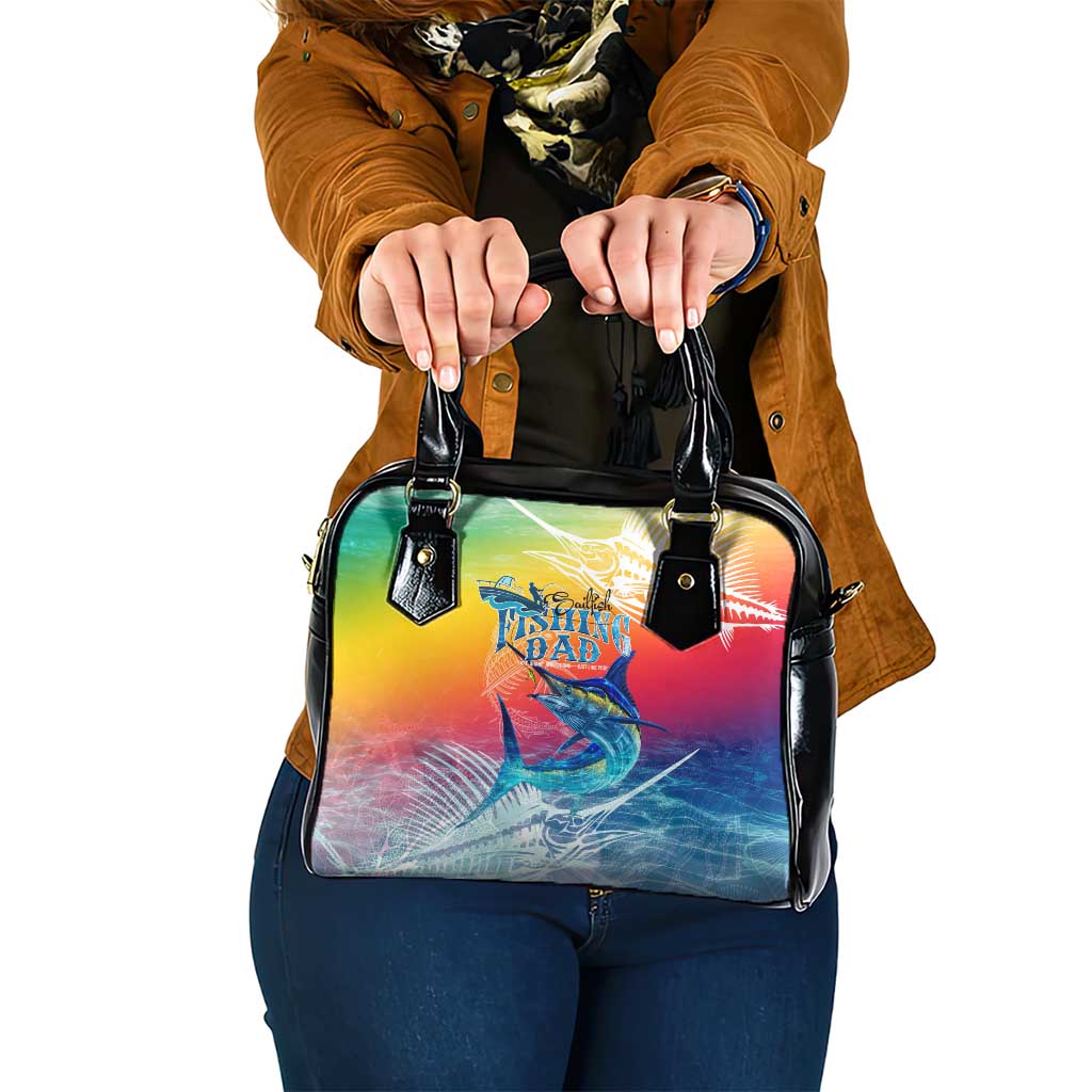 Fishing Dad Shoulder Handbag Fast Sharp and Strong Like a Sailfish DT02