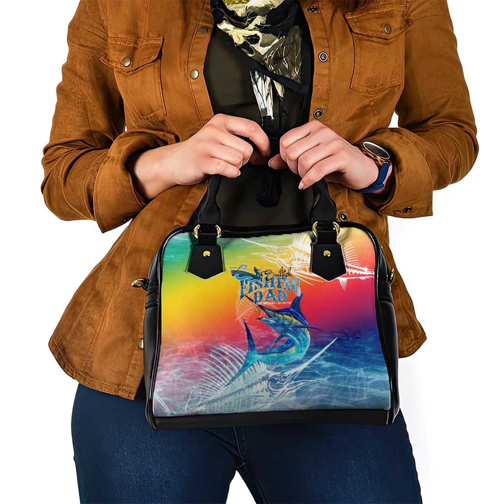 Fishing Dad Shoulder Handbag Fast Sharp and Strong Like a Sailfish DT02