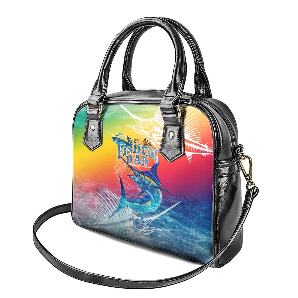 Fishing Dad Shoulder Handbag Fast Sharp and Strong Like a Sailfish DT02