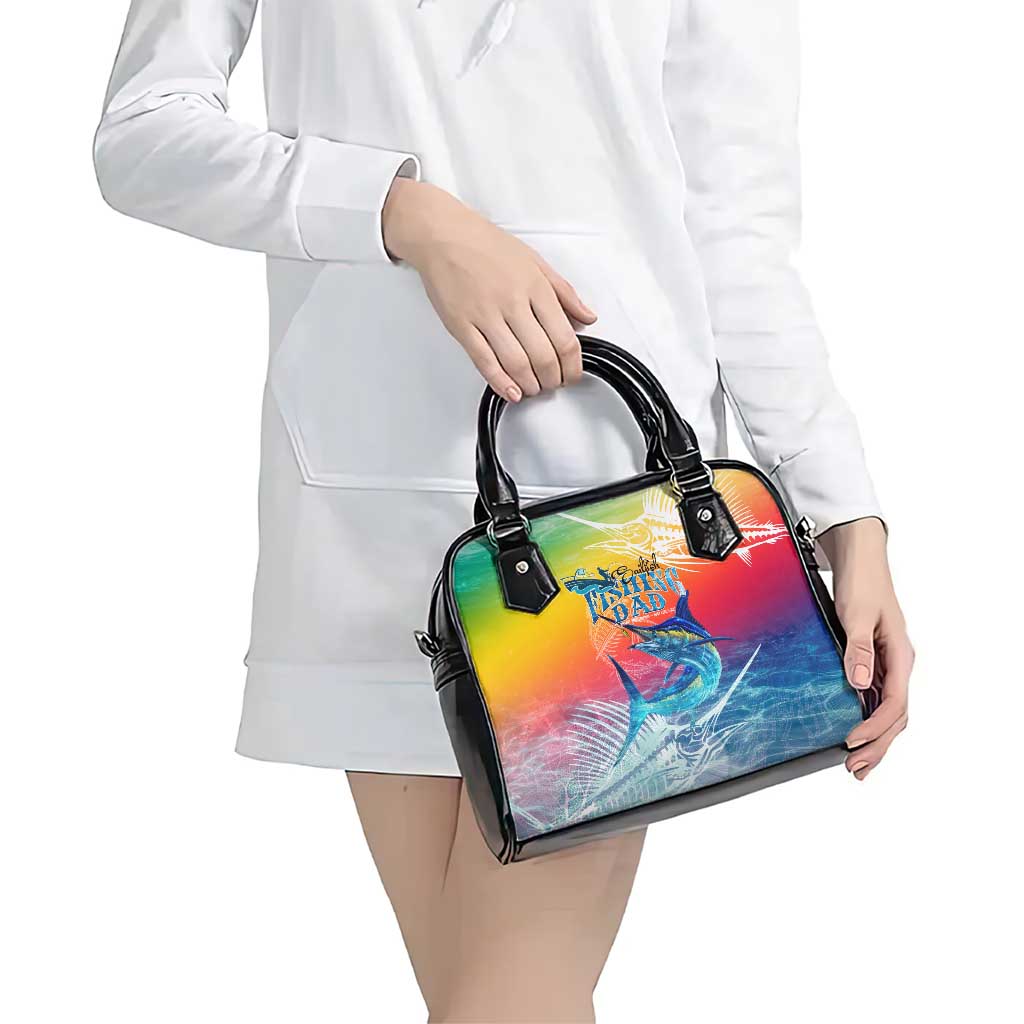 Fishing Dad Shoulder Handbag Fast Sharp and Strong Like a Sailfish DT02