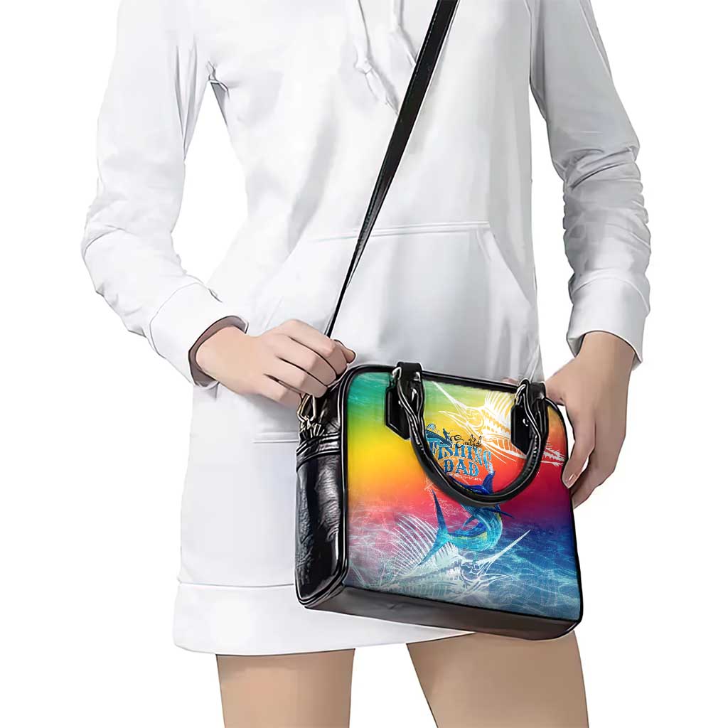 Fishing Dad Shoulder Handbag Fast Sharp and Strong Like a Sailfish DT02