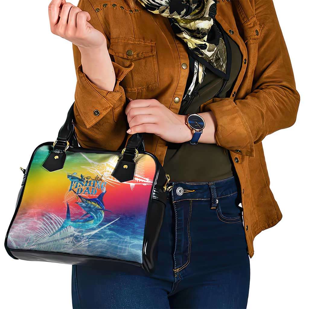 Fishing Dad Shoulder Handbag Fast Sharp and Strong Like a Sailfish DT02