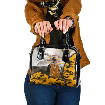 Veteran Dad Shoulder Handbag The Strength of a Soldier - The Heart of a Father DT02