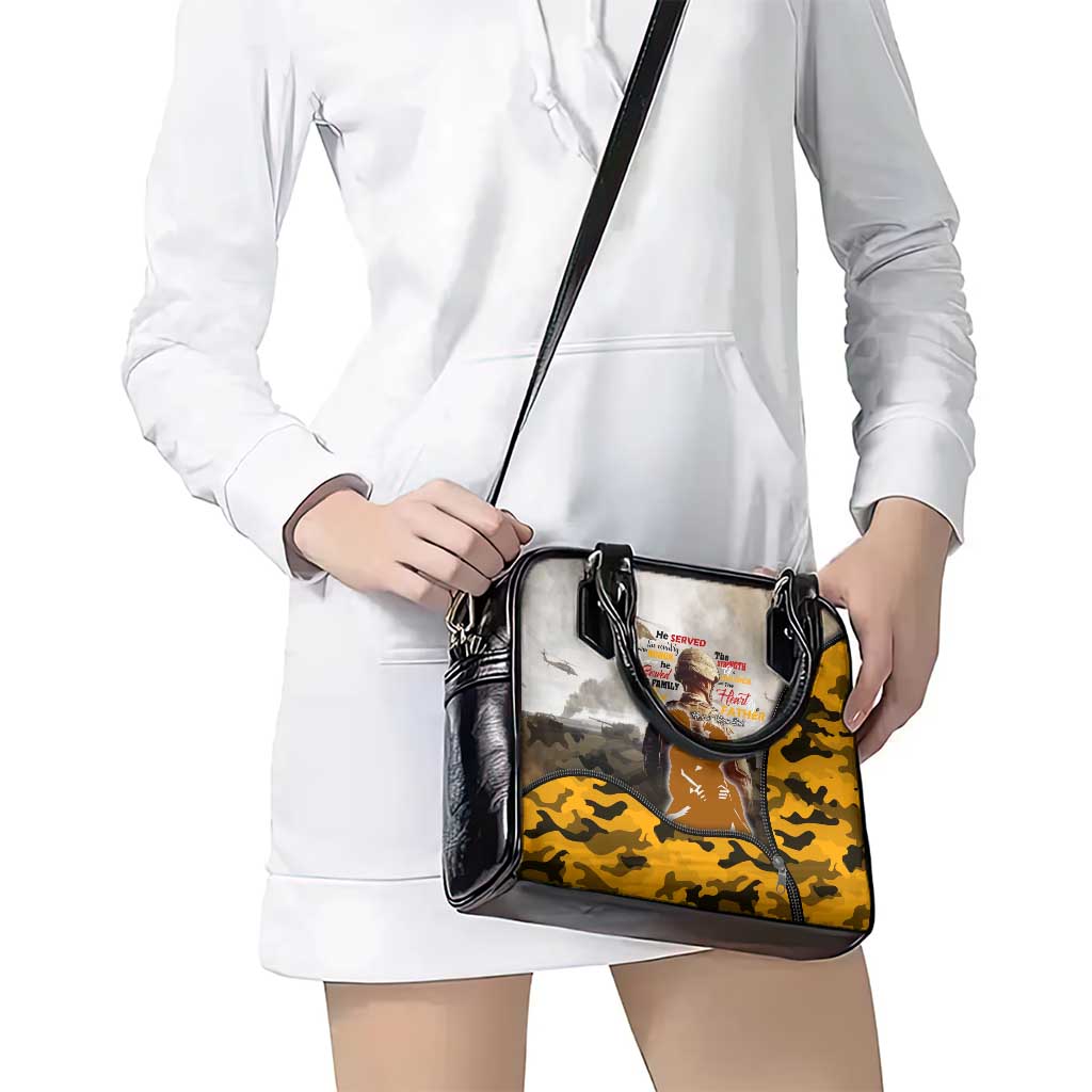 Veteran Dad Shoulder Handbag The Strength of a Soldier - The Heart of a Father DT02